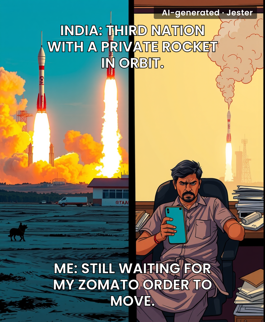 Finally, something from India that launches on the first try.