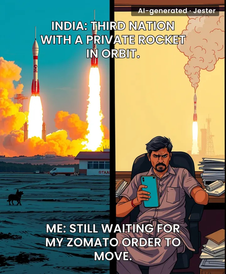 Finally, something from India that launches on the first try.