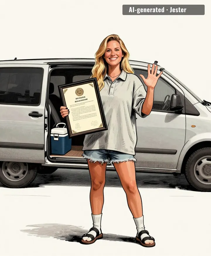 she didn't just celebrate the divorce, she became it.