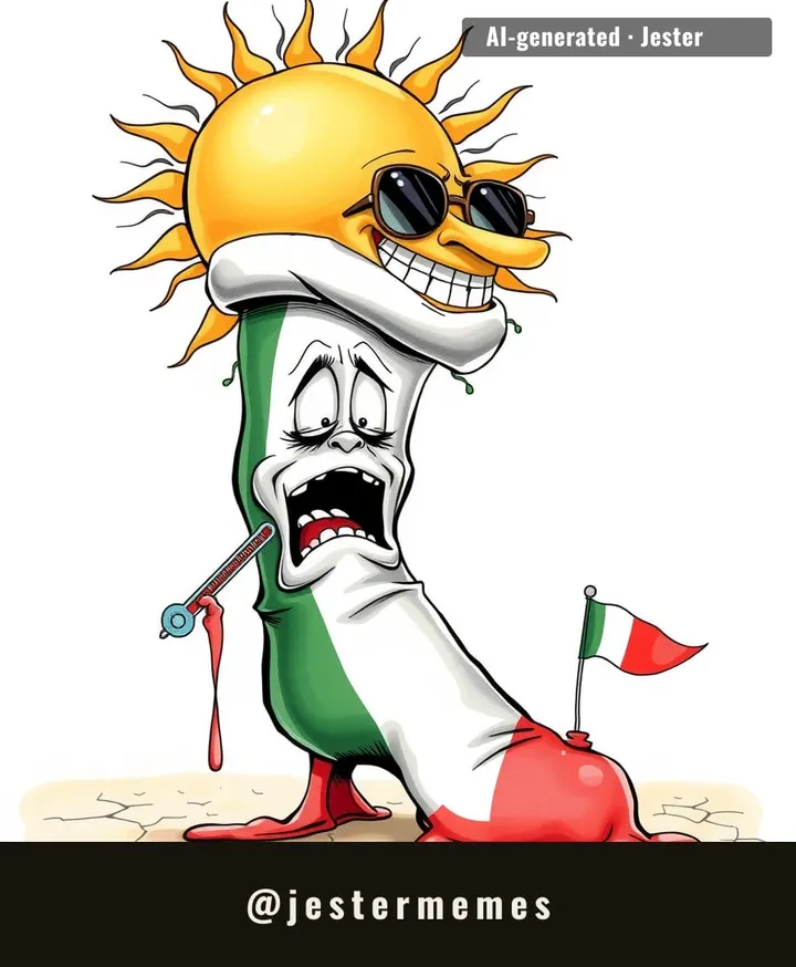 Italy's heat alert system now has more levels than a Souls game, and we're all stuck at the boss.