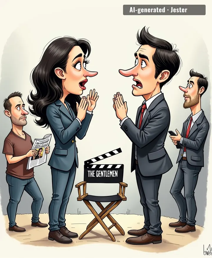 The cast learning about Meghan's royal drama from the news is like finding out your coworker got promoted — via a group chat you're not even in.