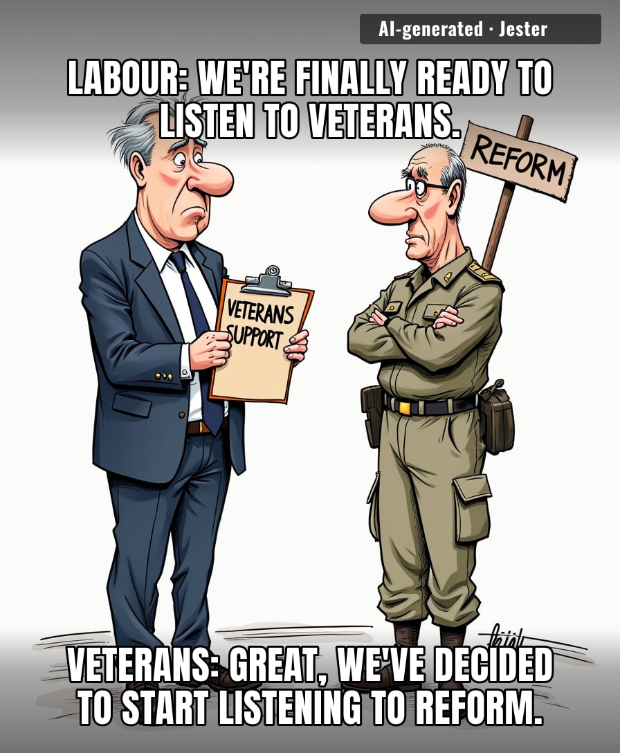 The party just realized that 'thank you for your service' works better as a bumper sticker than as a legislative strategy.
