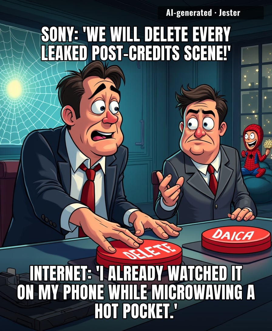 Sony's copyright bots working overtime while fans just rewatch the 17-second clip on loop in a Twitter video.