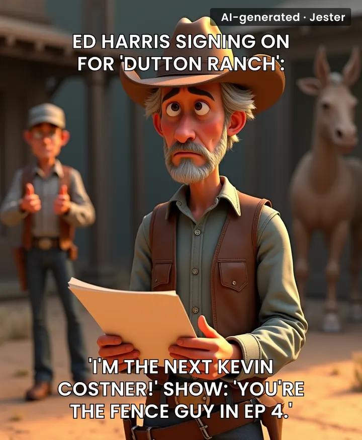 Dutton Ranch: where actors go to discover that Kevin Costner's shadow blocks all sunlight.