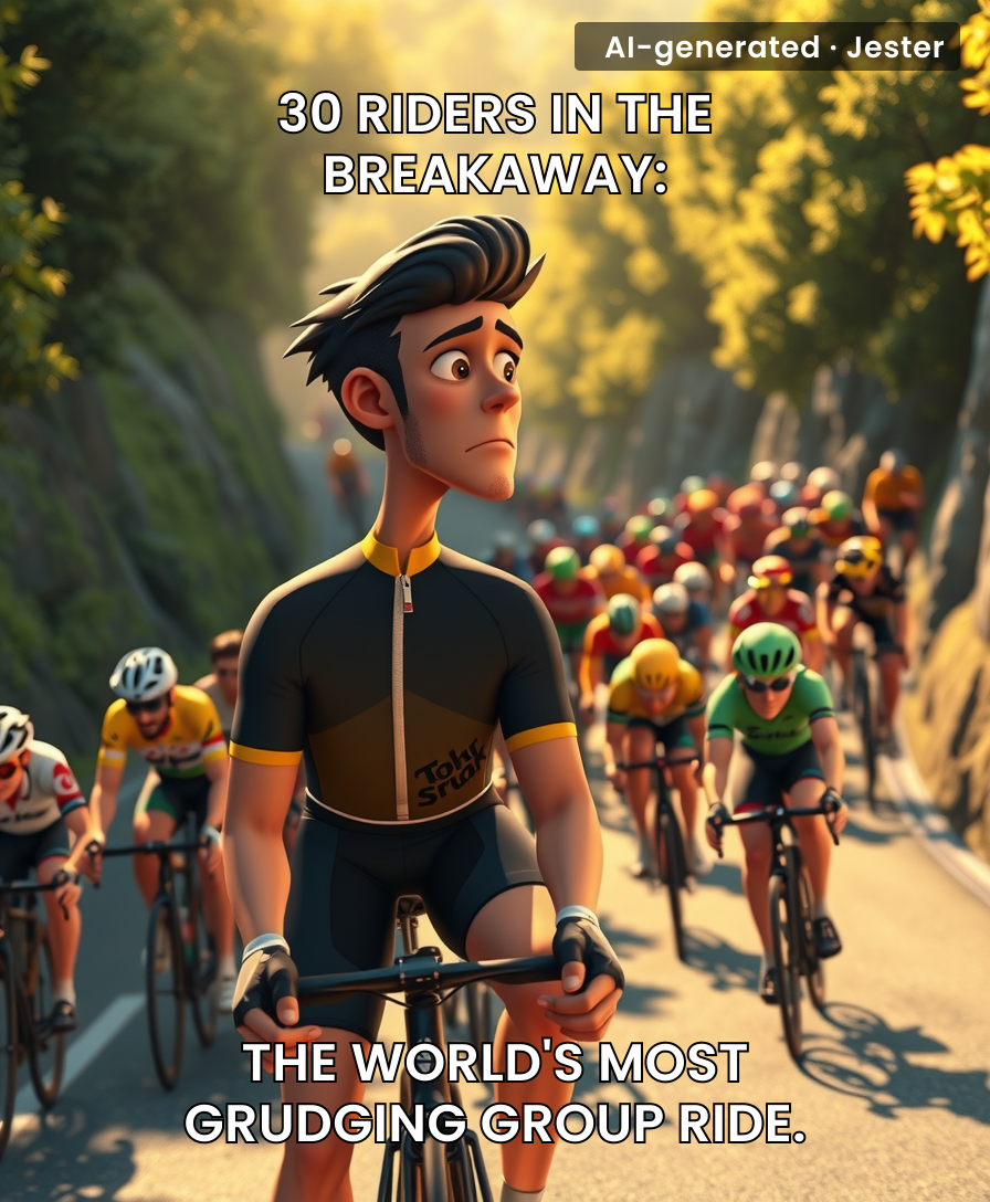 Thirty guys in a breakaway is just a peloton with worse air quality and more accusations.
