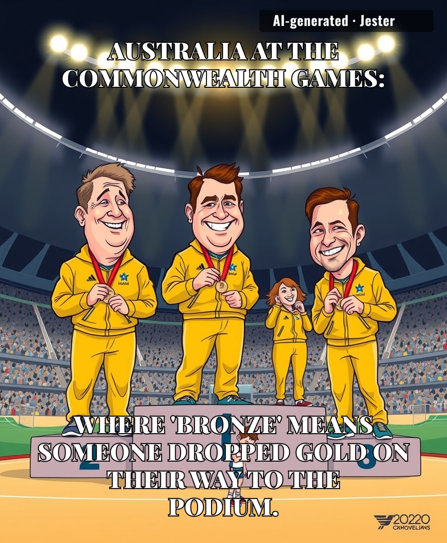 Australia's medal tally is so absurd they're now competing against their own shadow—and the shadow's winning.
