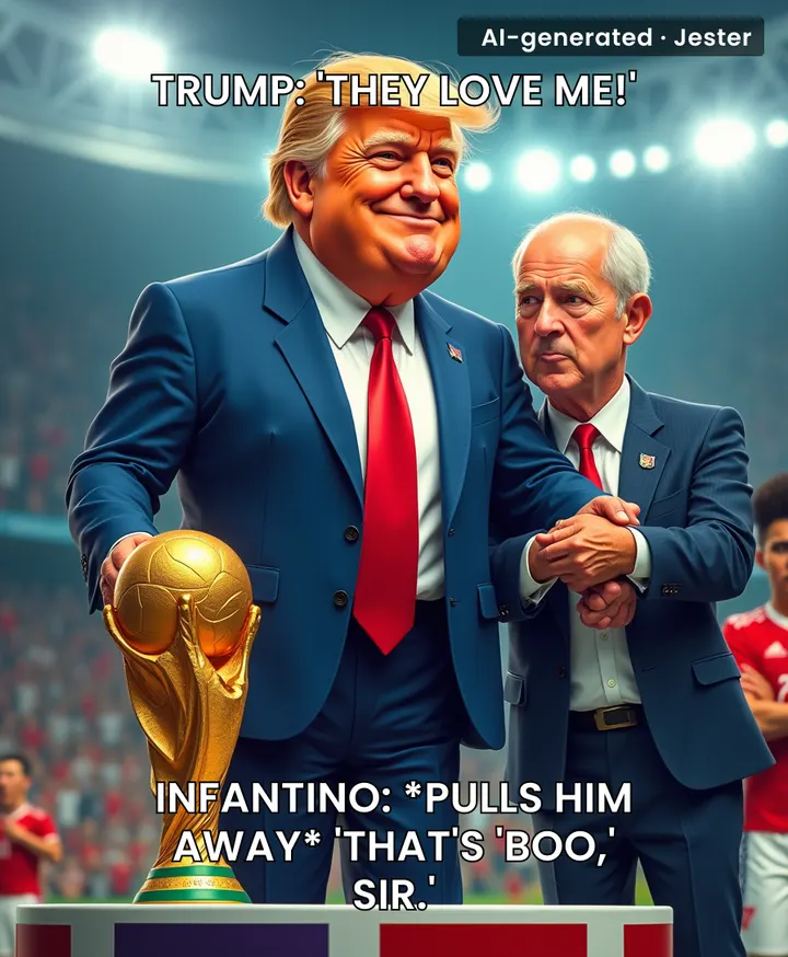 The only thing Trump loves more than his own name is a stage he's not supposed to be on.