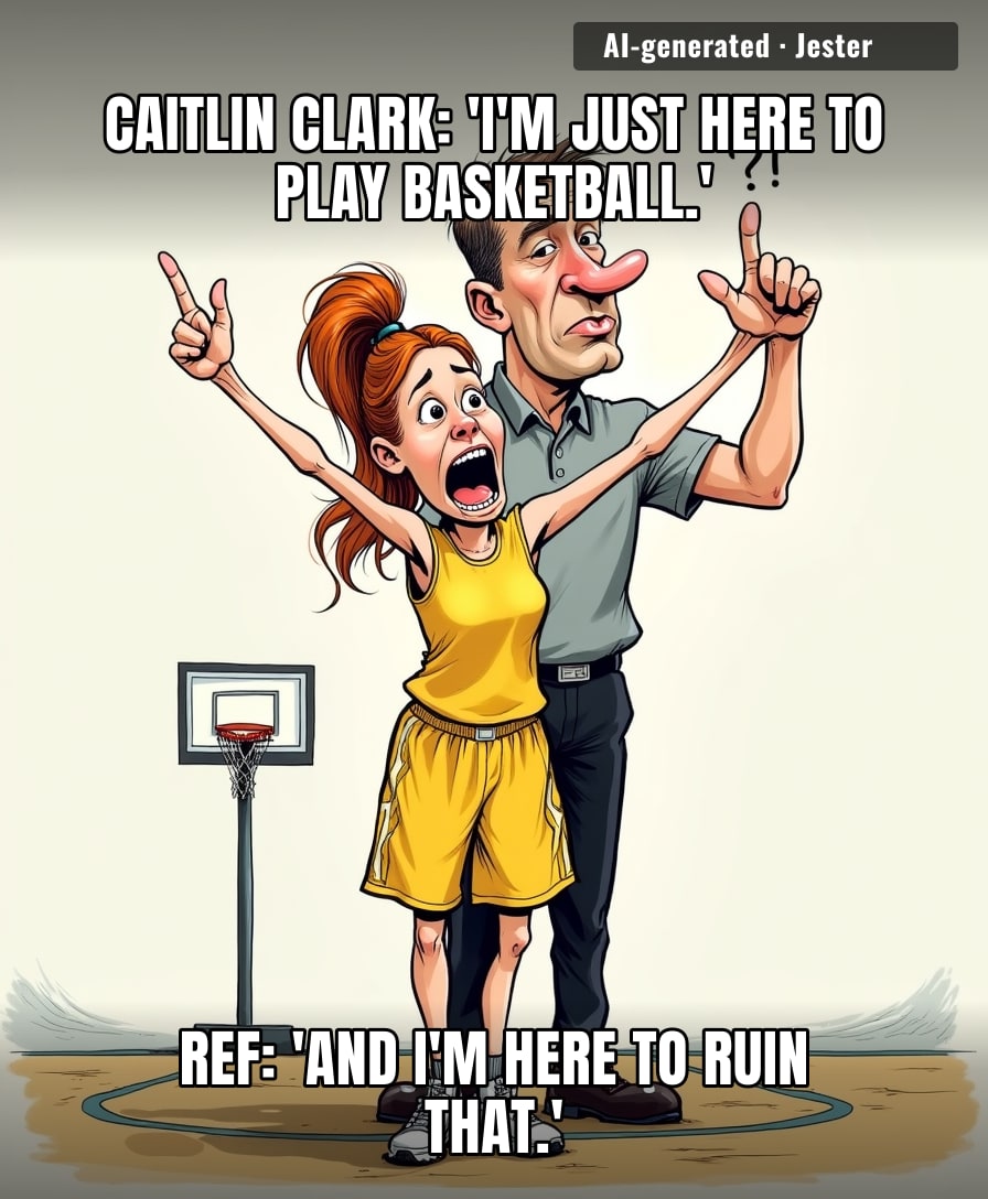 The WNBA finally found a way to make Caitlin Clark mad: give her a foul for existing.