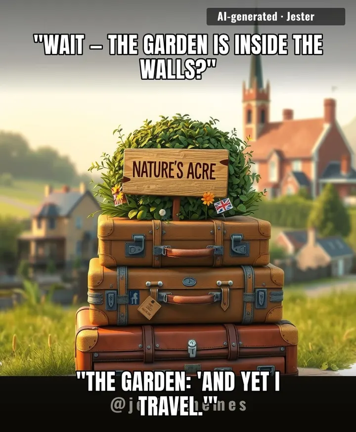 A garden behind ten-foot walls somehow got a passport before most of us did.