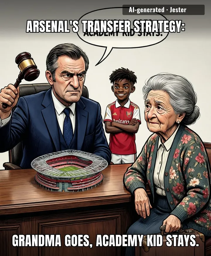 Arsenal would trade the Emirates roof before letting a 17-year-old leave, and somehow that's still more stable than their defense.