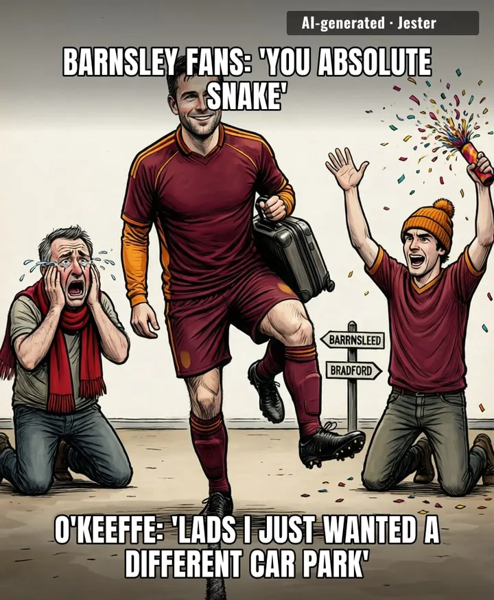 he's leaving Barnsley so they have to find a new right-back, which is a step for them too
