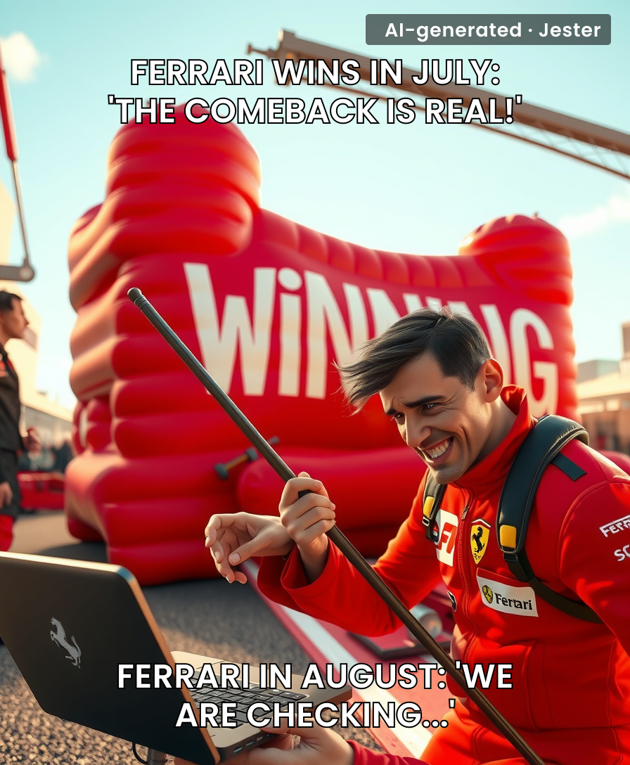 Ferrari fans just booked their spa tickets for the championship party — someone should tell them the race is in Belgium.