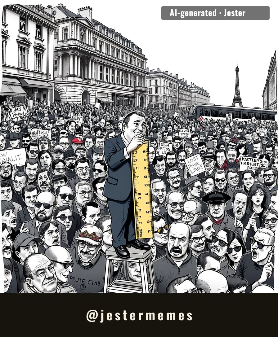 fact check: crowd measured 1.2 metres tall, therefore not a crowd.
