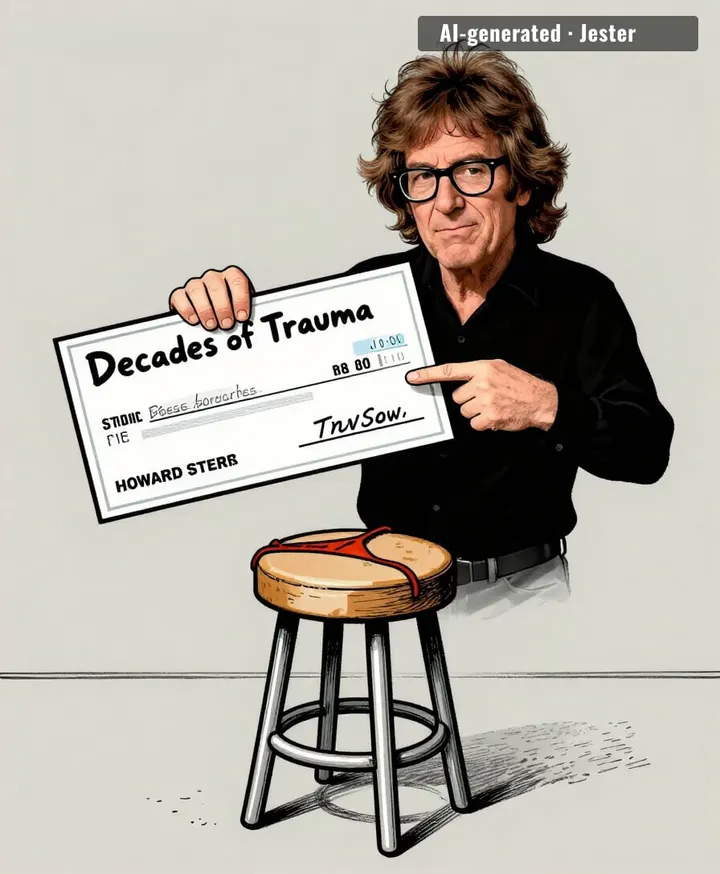 howard stern's apology tour starts with a receipt.