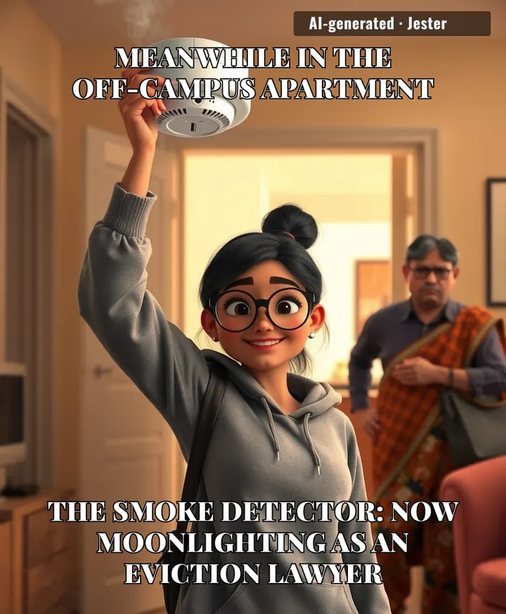 The smoke detector just pulled off a more effective eviction than most landlords have.