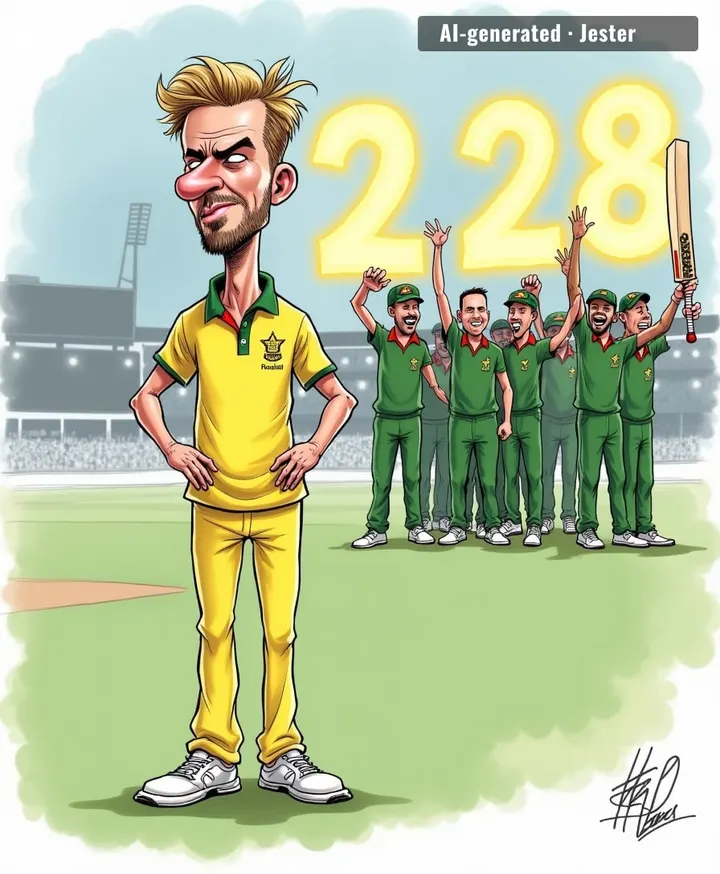 Hazlewood's six-for was the cricket equivalent of a clean sweep in a house that's still on fire.