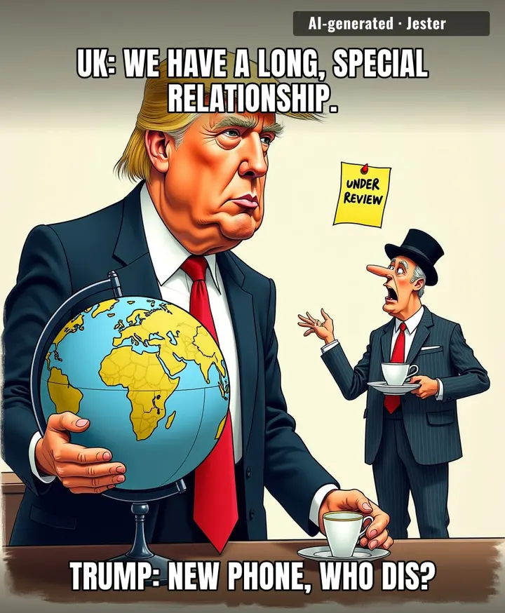 Turns out the 'special relationship' has a thirty-day return policy and no gift receipt.