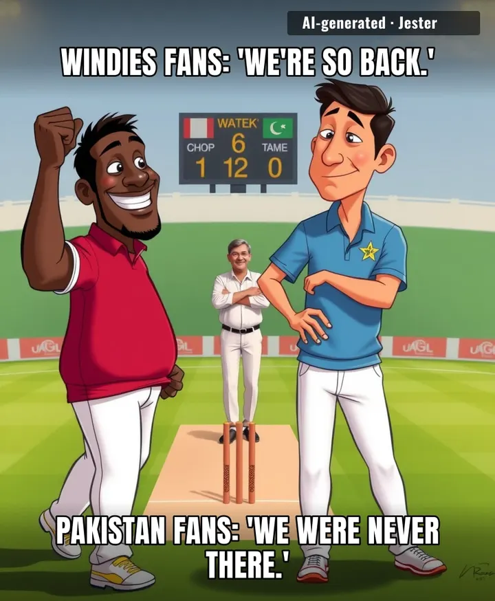 West Indies winning a Test feels like finding a 20-dollar bill in jeans you haven't worn in years—thrilling, but you know you're still broke.