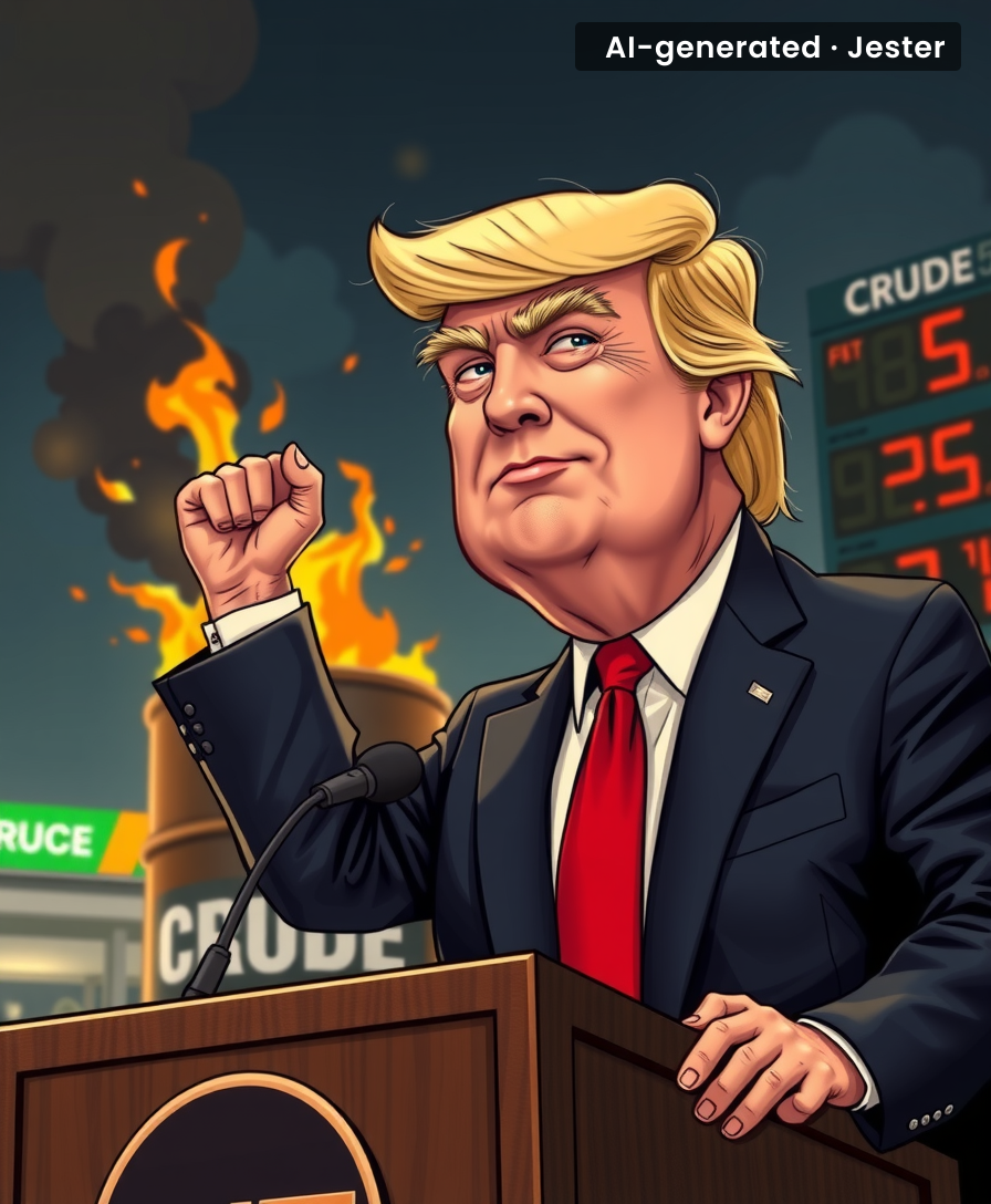 Every time Trump floats a plan, gas prices spike like they're training for the Olympics.