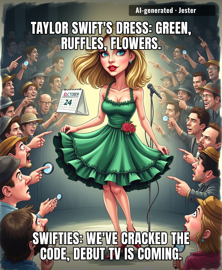 Swifties can read a green dress like it's the Da Vinci Code, but still can't find their keys.
