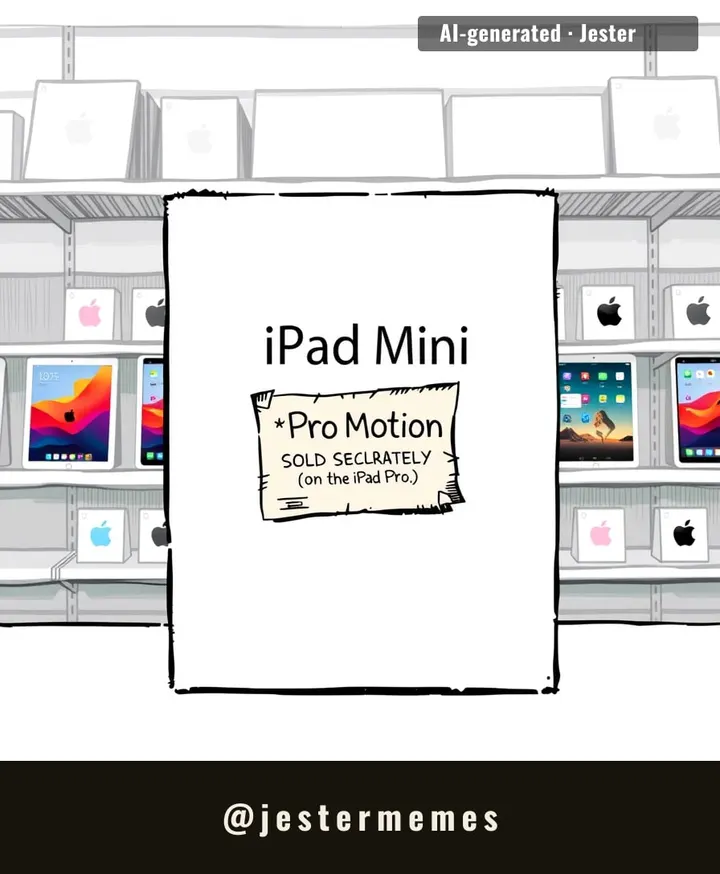 Apple's new iPad Mini: OLED screen, 60Hz soul.