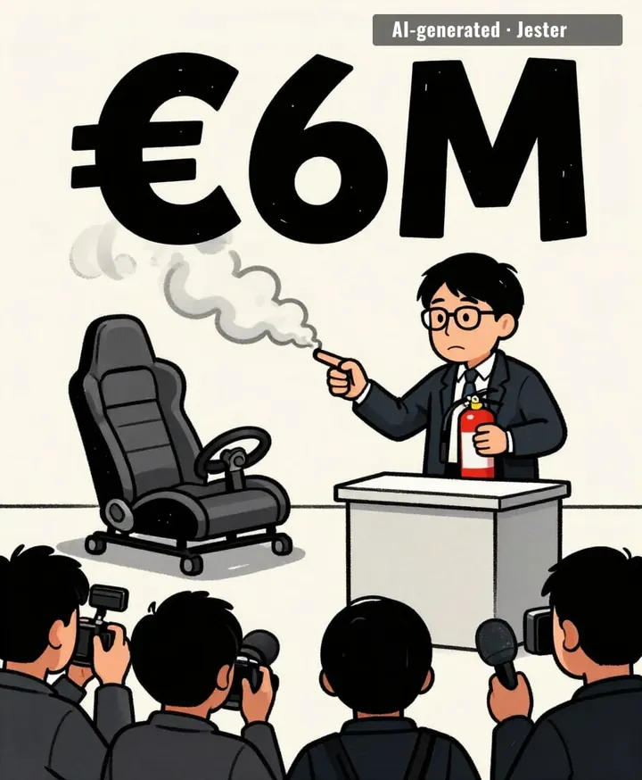 Komatsu: 'I don't know who smoked up that number' — while holding the smoke machine.