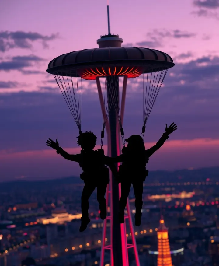 TWO GUYS JUST JUMPED FROM THE SPACE NEEDLE. MID-AIR. SEATTLE IS FURIOUS.