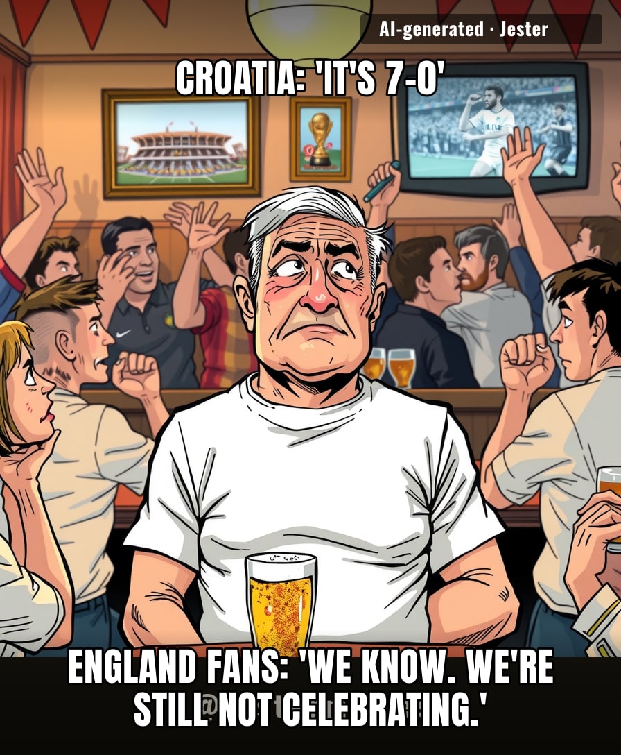 England won 7-0 and the fans are still waiting for the other shoe to drop.