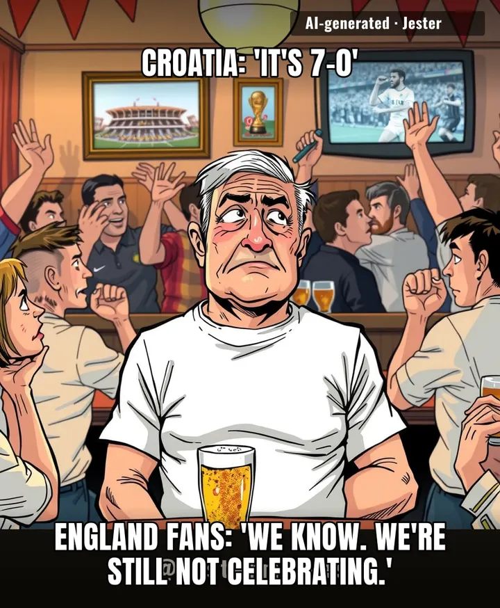 England won 7-0 and the fans are still waiting for the other shoe to drop.