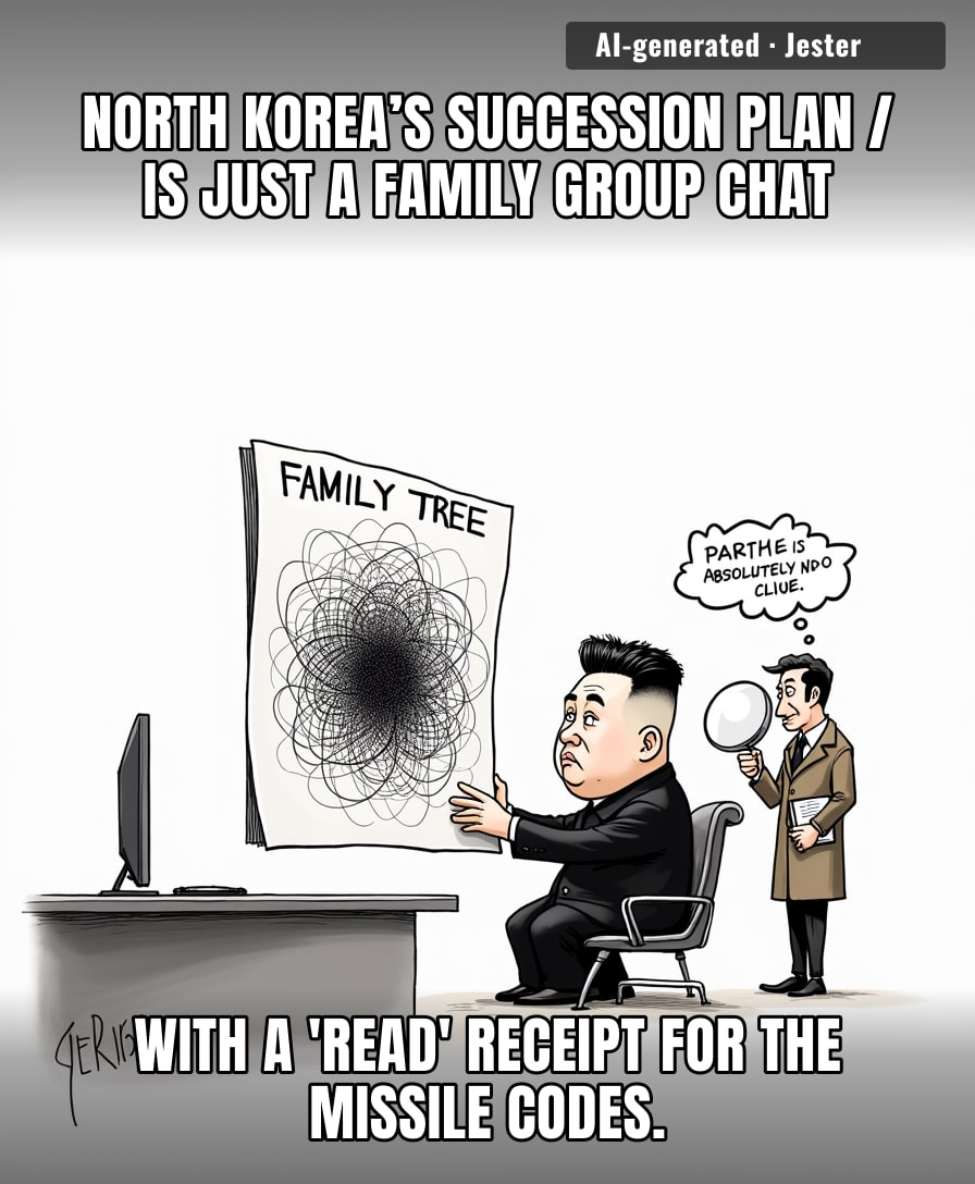 Imagine being the intelligence analyst whose entire career depends on guessing which toddler Kim Jong-un is currently in the mood to put on a coin.