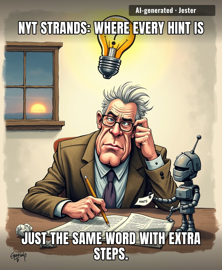 The only thing harder than Strands is admitting you paid for the crossword subscription just for this.