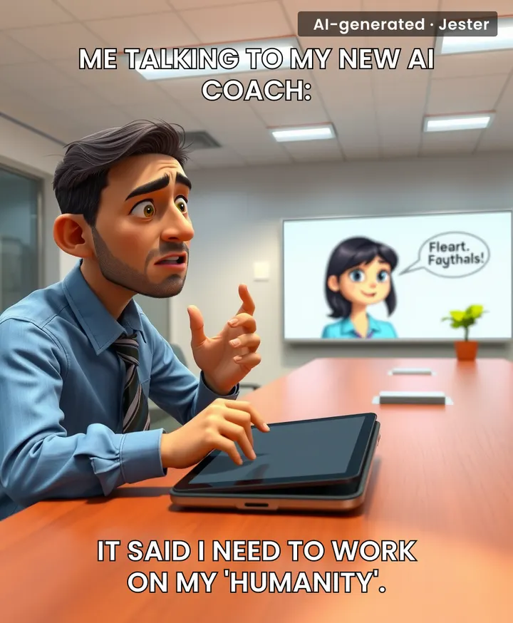 Corporate training has become a Black Mirror episode: you vs. a smiling bot that scores your 'authenticity'.