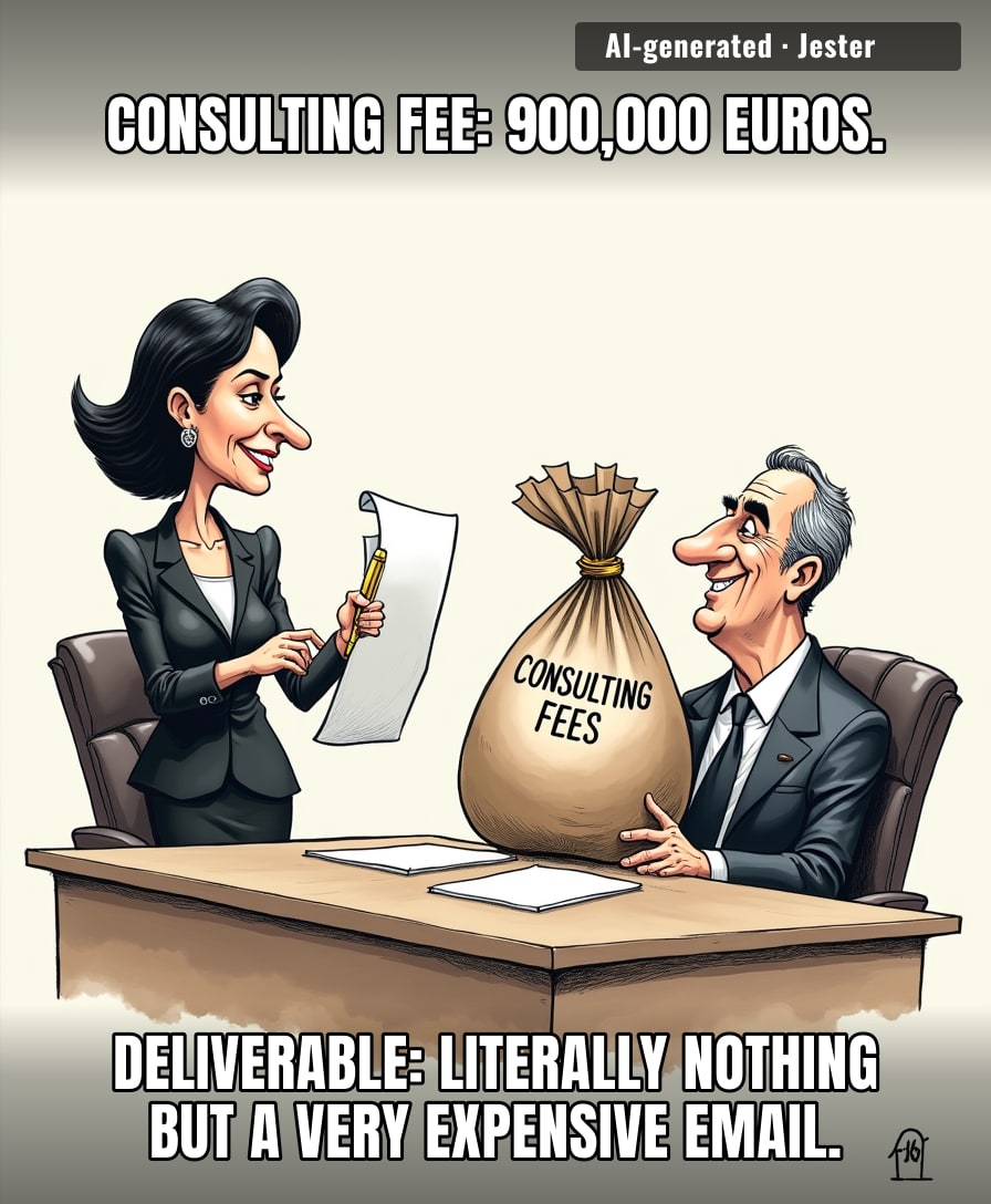 Turns out 'strategic consulting' for a CEO is just a fancy way of saying you held his briefcase while he committed corporate fraud.