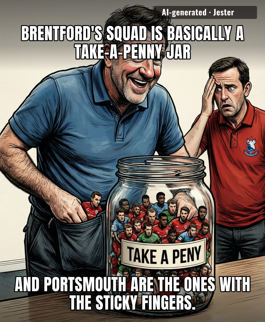 At this point, Brentford should just install a revolving door and charge Portsmouth rent.