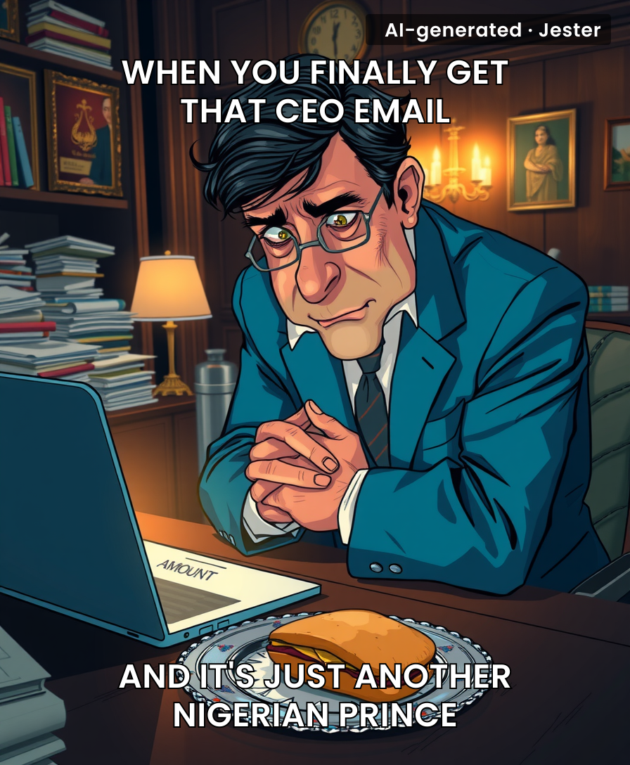 Somewhere, a CEO is asking if they can deposit $500k into a Gmail account.
