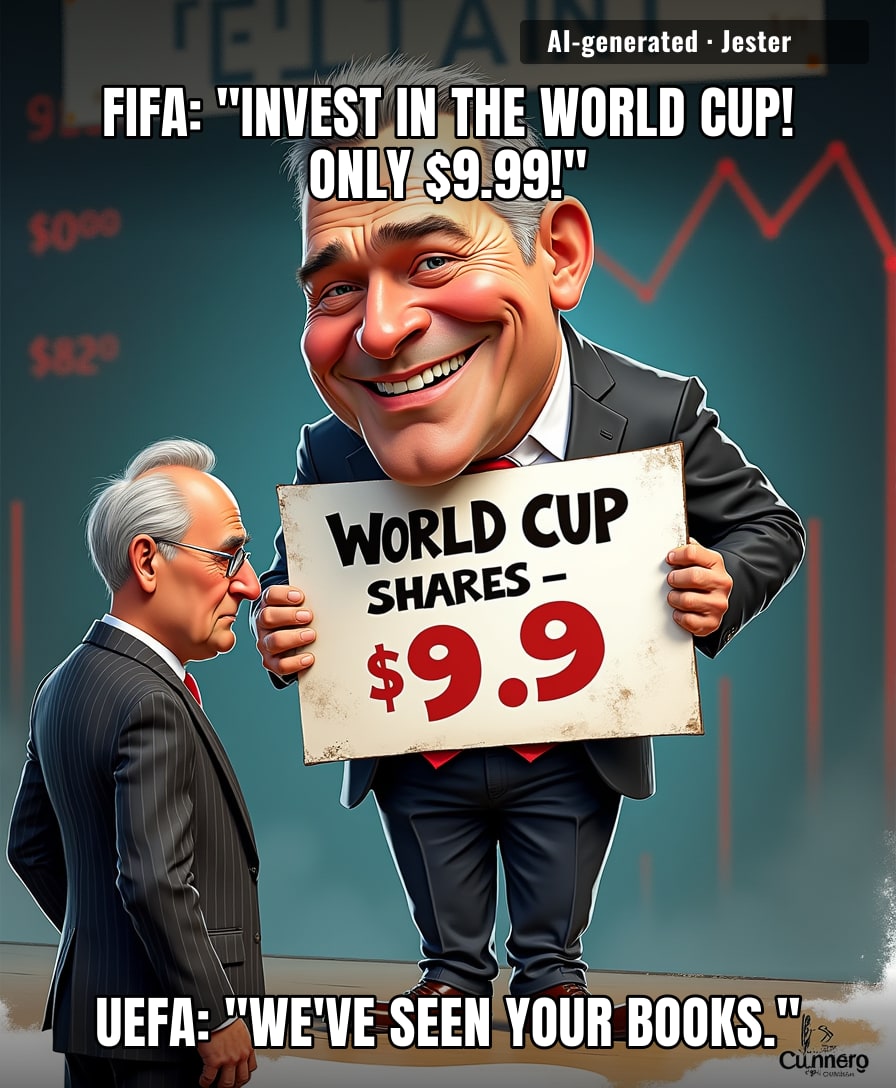 FIFA's World Cup IPO: finally, a tournament where everyone loses money equally.