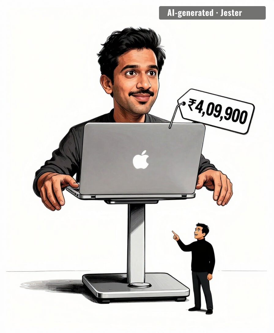 The touchscreen is free. The privilege of touching it costs ₹4,09,900.