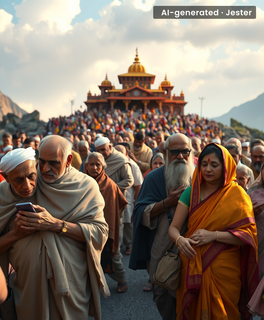 The only place with more patience than the Char Dham queue is the office of the clerk who issues the appointment.
