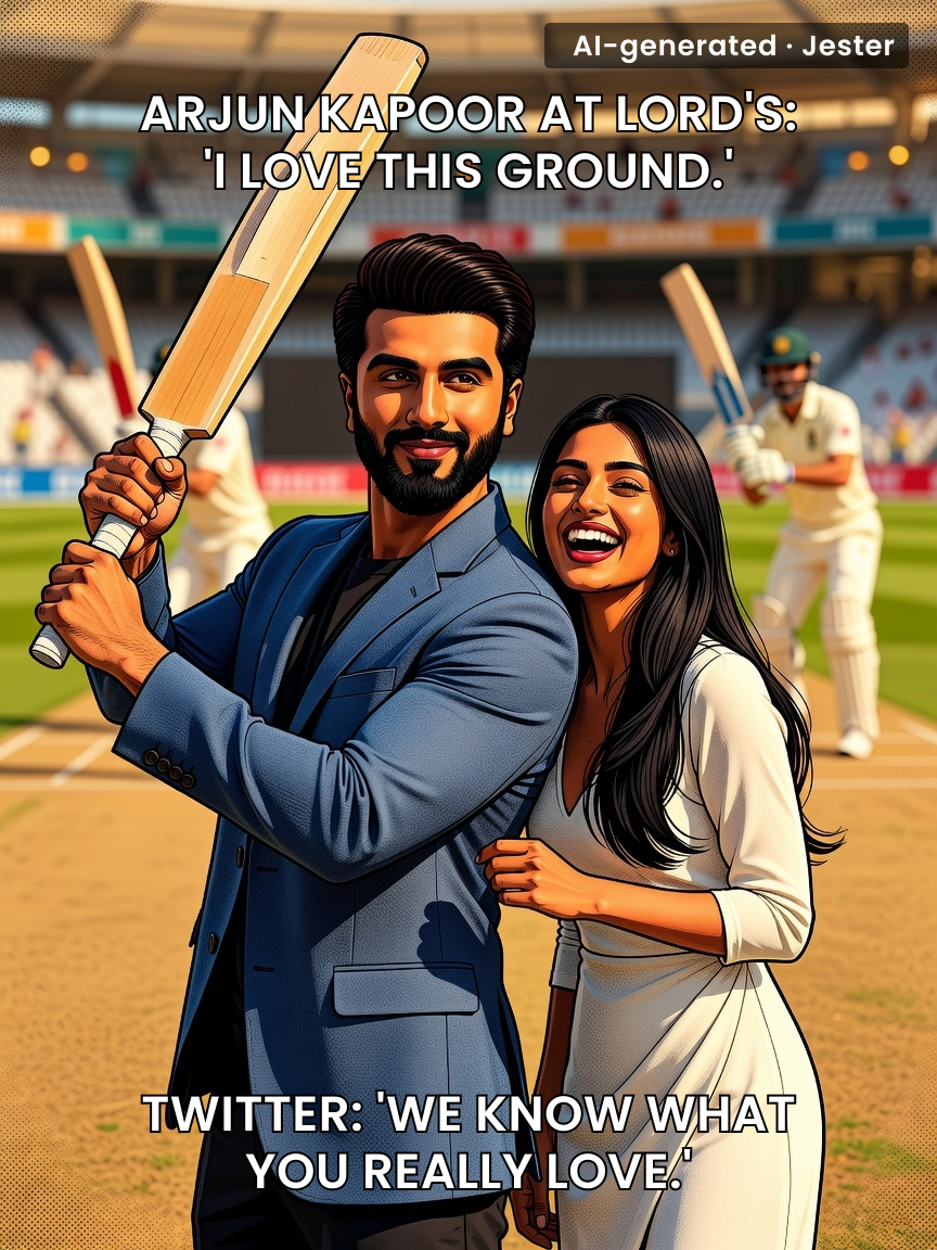 Arjun Kapoor's average at Lord's: 0 runs. His average with co-stars: still better than his filmography.