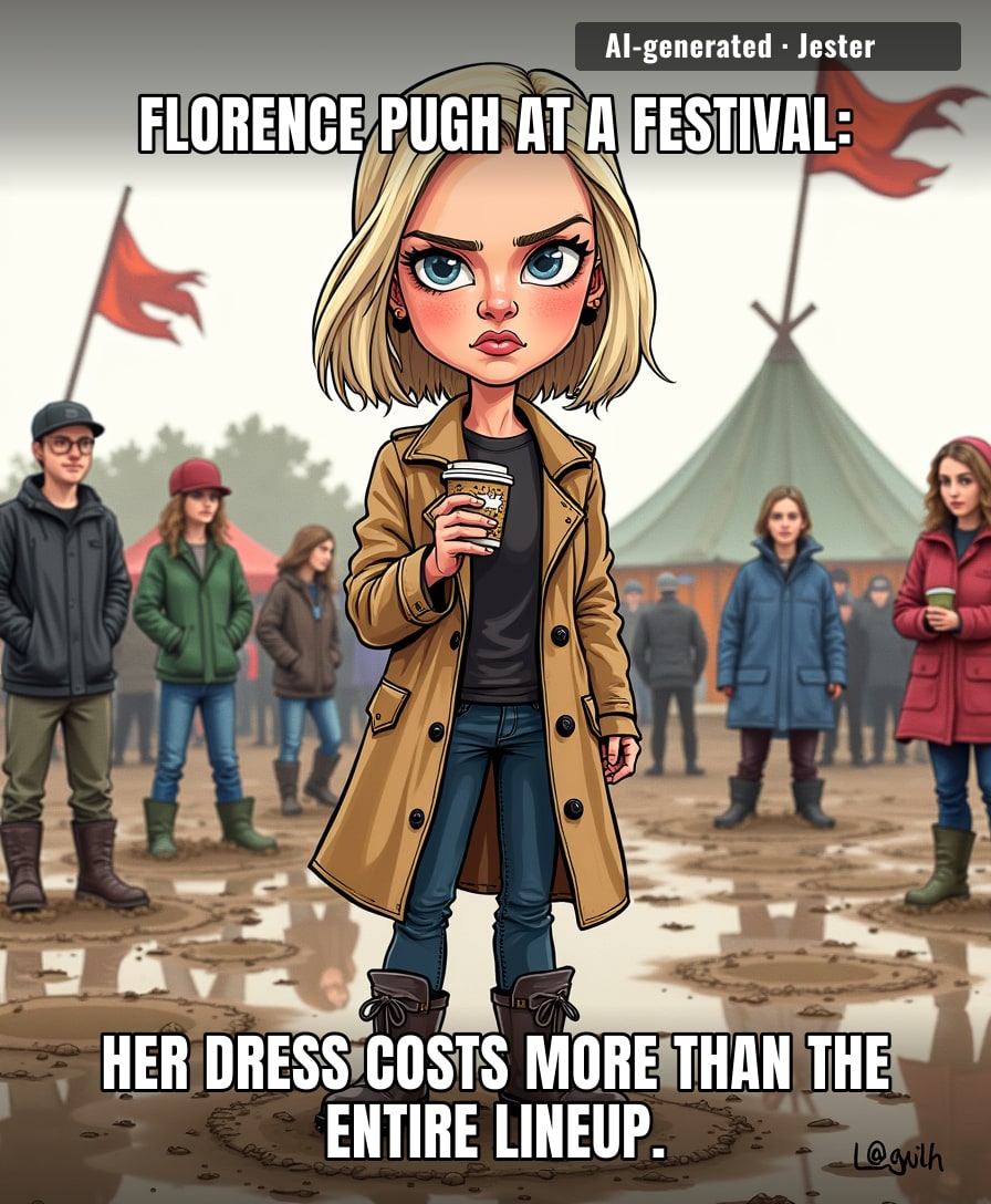 "I'd say she's slumming it, but the Cotswolds is where the rich go to pretend they're roughing it."