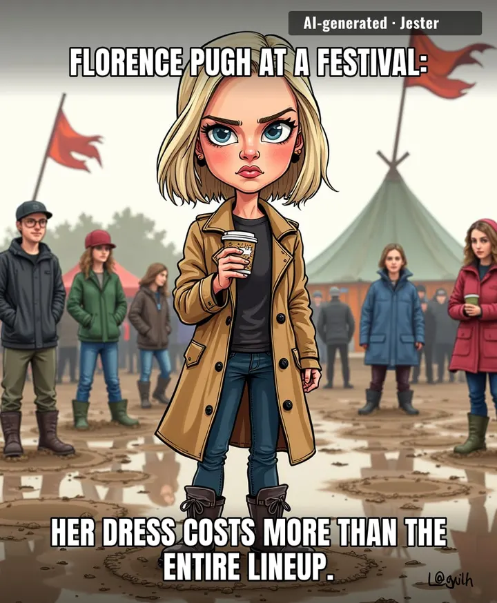 "I'd say she's slumming it, but the Cotswolds is where the rich go to pretend they're roughing it."