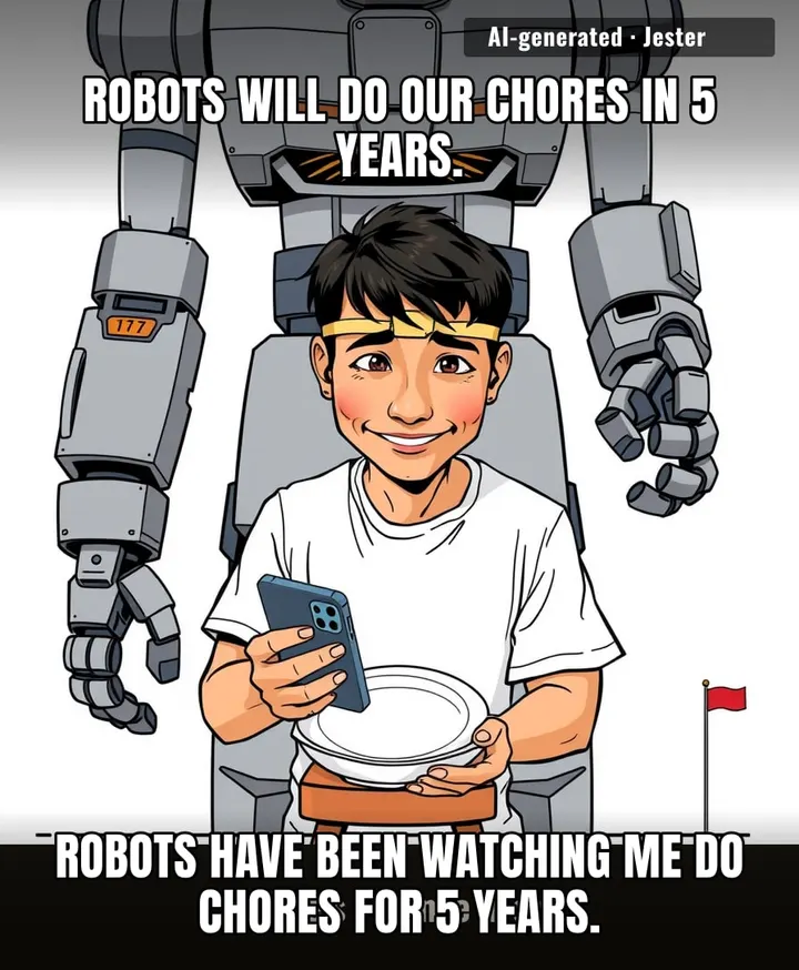 Trained a robot to fold my laundry. It watched me fold my laundry. I folded my laundry.