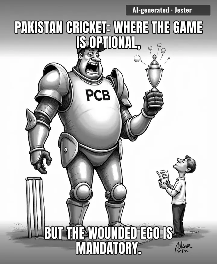 Pakistan treating a cricket interview like a state-level diplomatic incident is the most on-brand thing in sports.