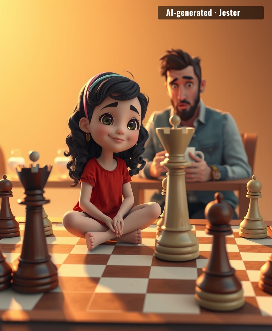 At 11, Bodhana is a grandmaster. My biggest chess achievement is moving the horsey in an L.
