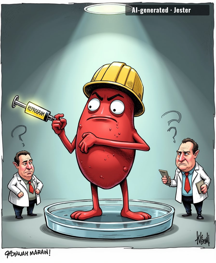 Scientists discover heart cells are stubborn; the heart was just being polite about it.