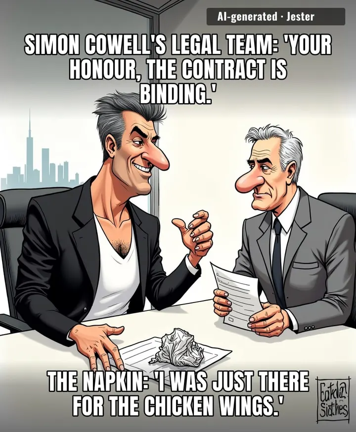 Somewhere in a landfill, a cocktail napkin is about to out-earn half of Simon Cowell's roster.