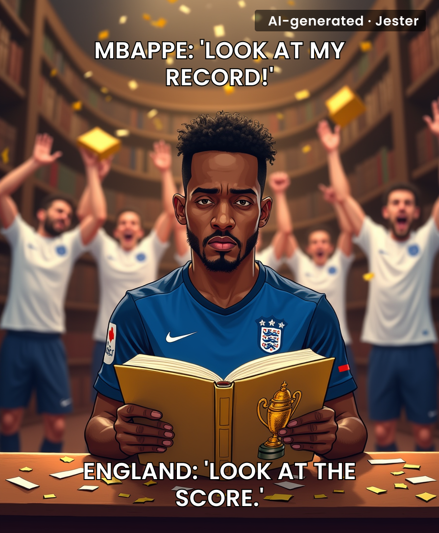 Mbappe: 'I just made history!' England: 'And we made sure you'll forget it.'