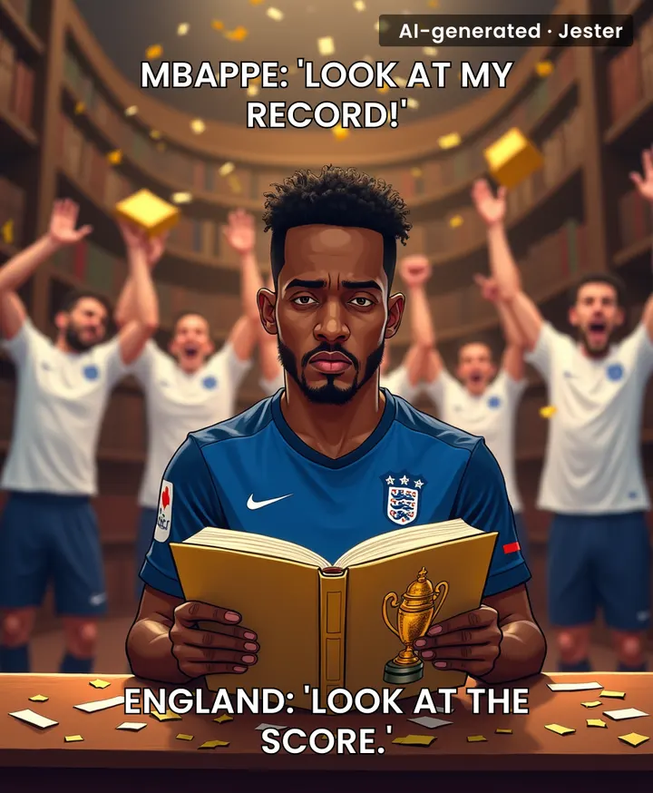 Mbappe: 'I just made history!' England: 'And we made sure you'll forget it.'