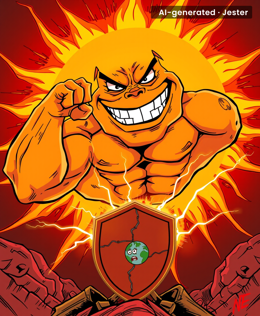 Turns out the Sun's been running on low power mode this whole time to lull us into a false sense of security.