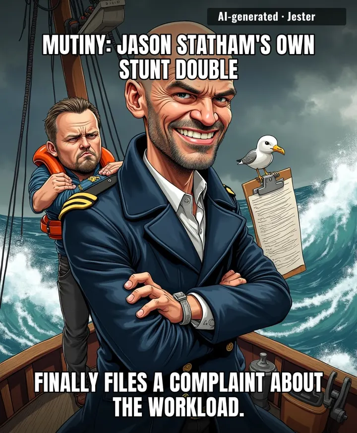Statham's new ship has a crew, but his signature is still one-man chaos at sea.